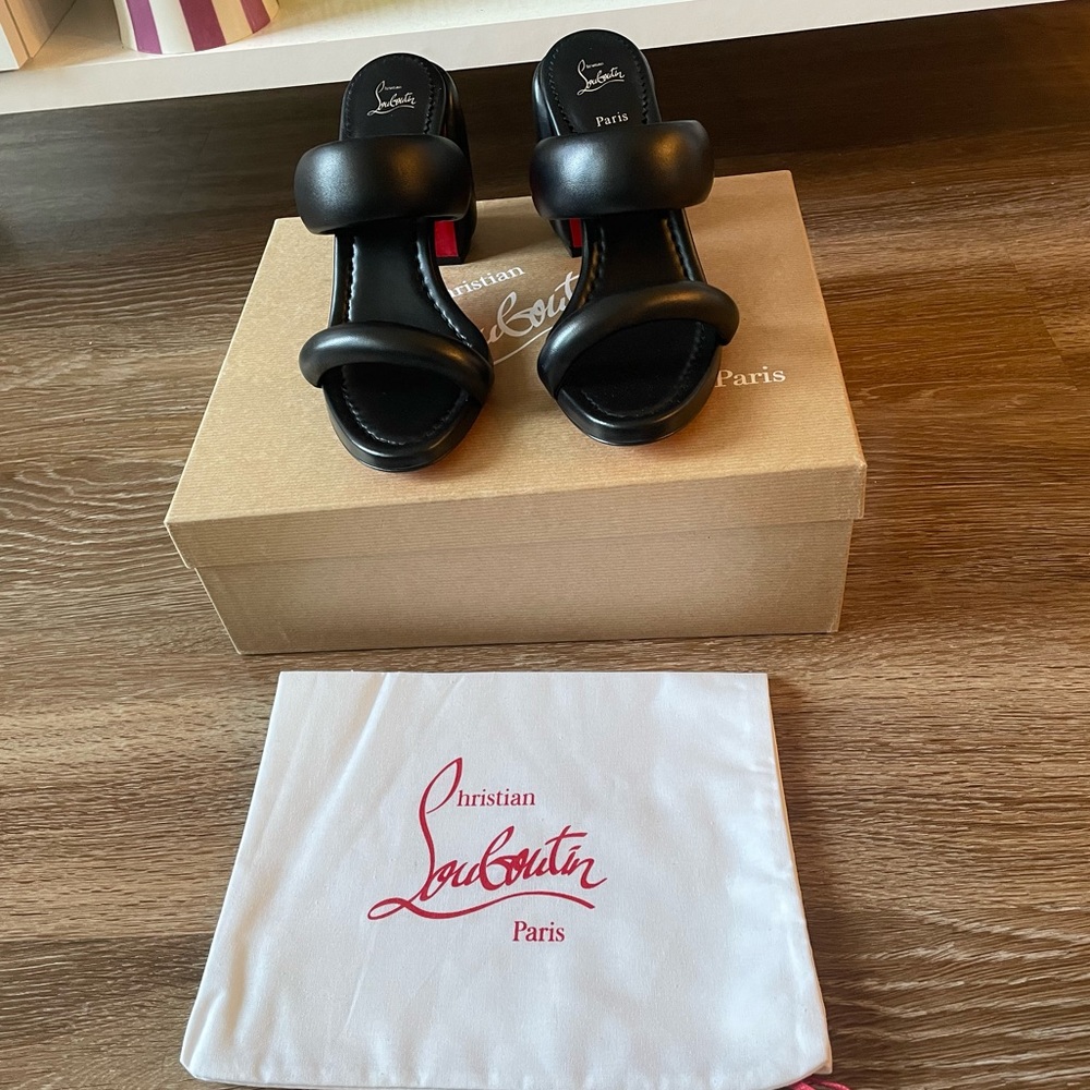 Christian Louboutin Inflama Sab 85 Leather Sandal